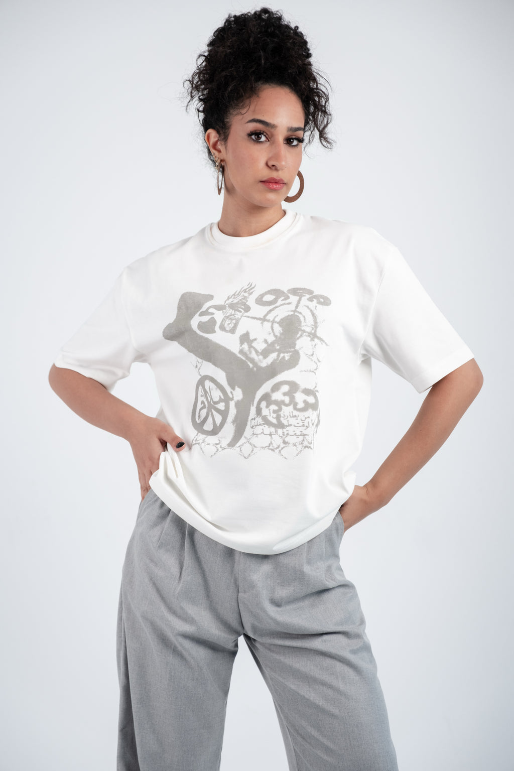 333 CREAM WHITE TEE