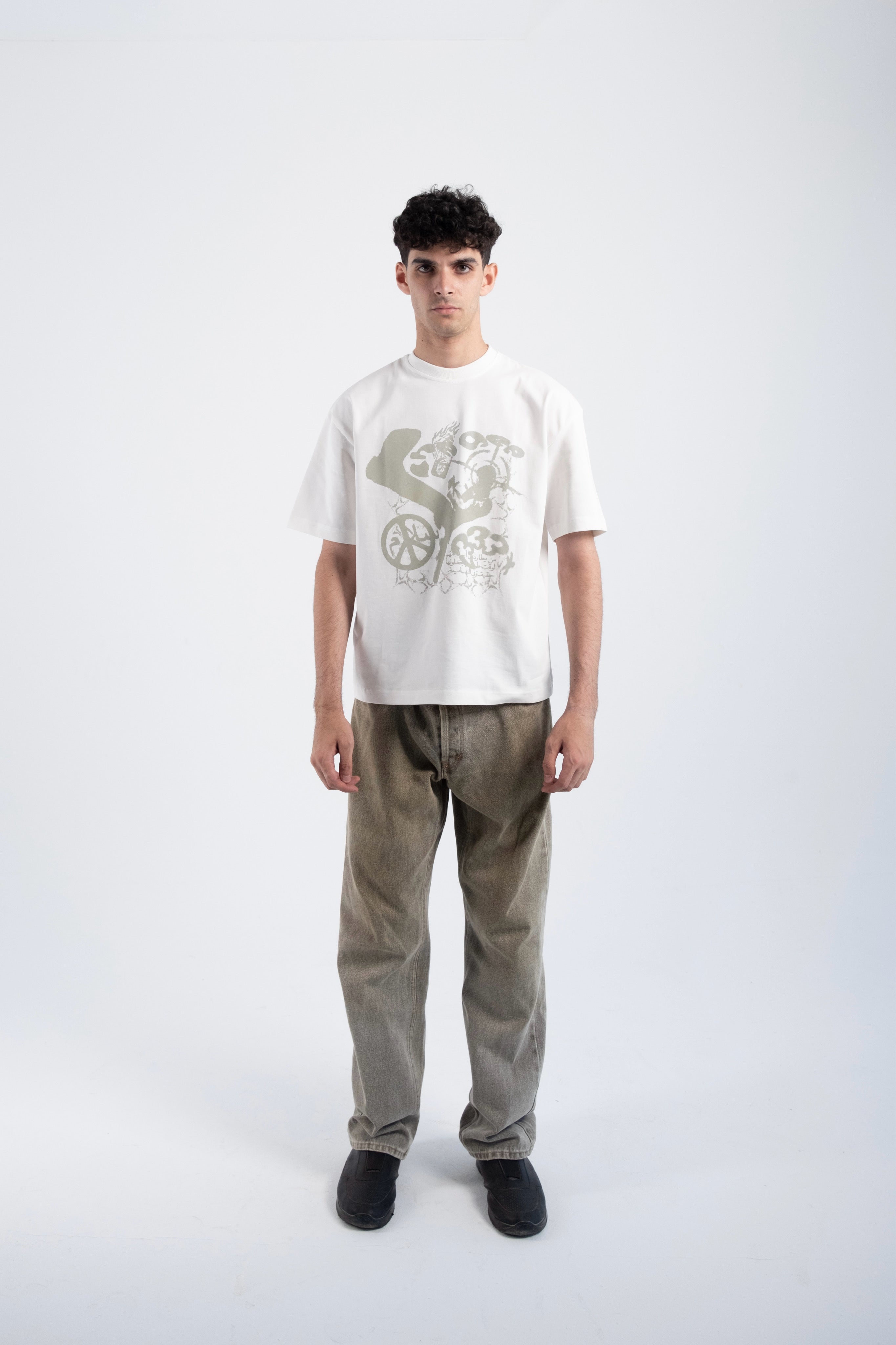 333 CREAM WHITE TEE